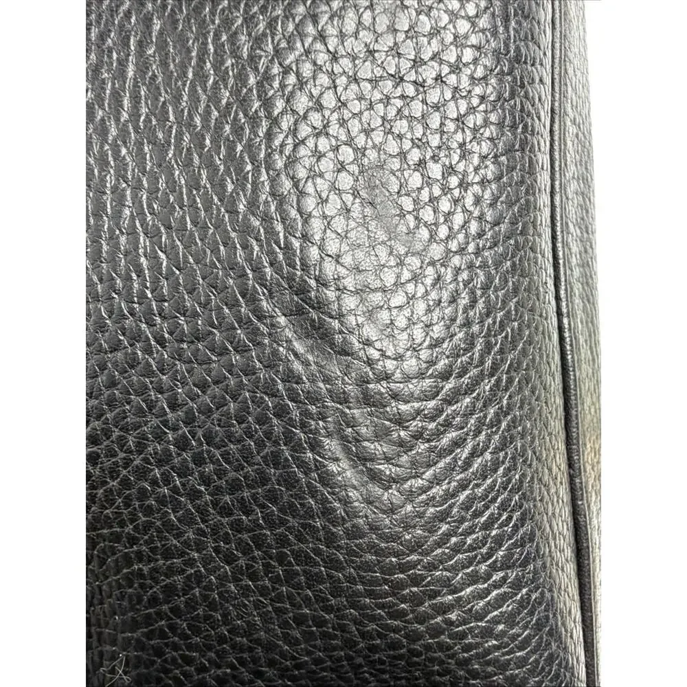 Hugo Boss Genuine Black Leather Laptop Messenger Bag Luxury Work Crossbody Satch